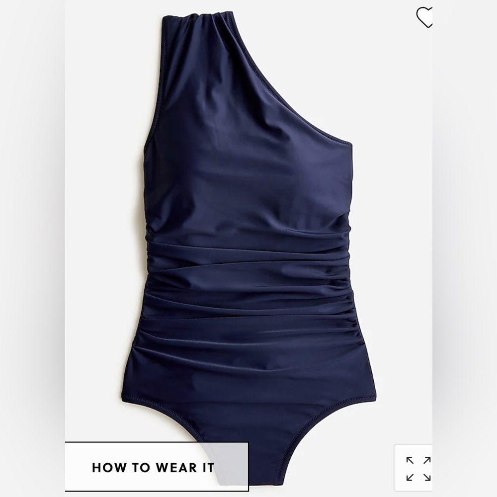J Crew one shoulder swimsuit